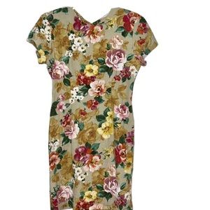 Vintage Casual Corner Floral Dress-Size 8.